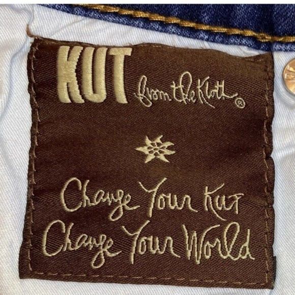 Kut From The Kloth  Toothpick Skinny Medium Blue Jeans Mid Rise - Sz 0 - Picture 7 of 9